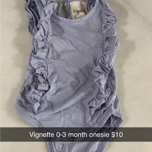Vignette Ruffled Baby Onesie